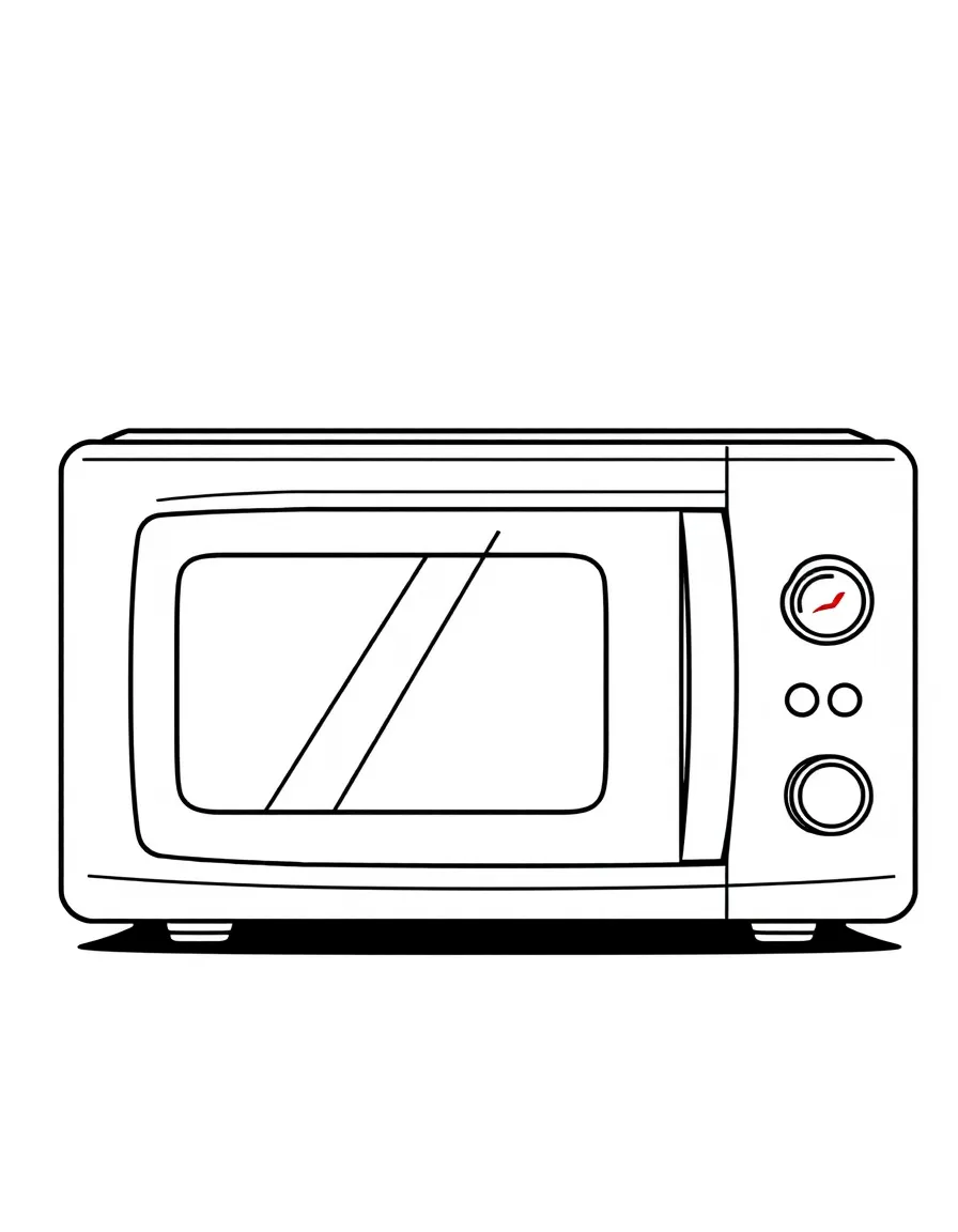 a microwave oven with digital buttons