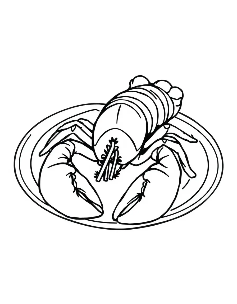 cooked lobster on a plate