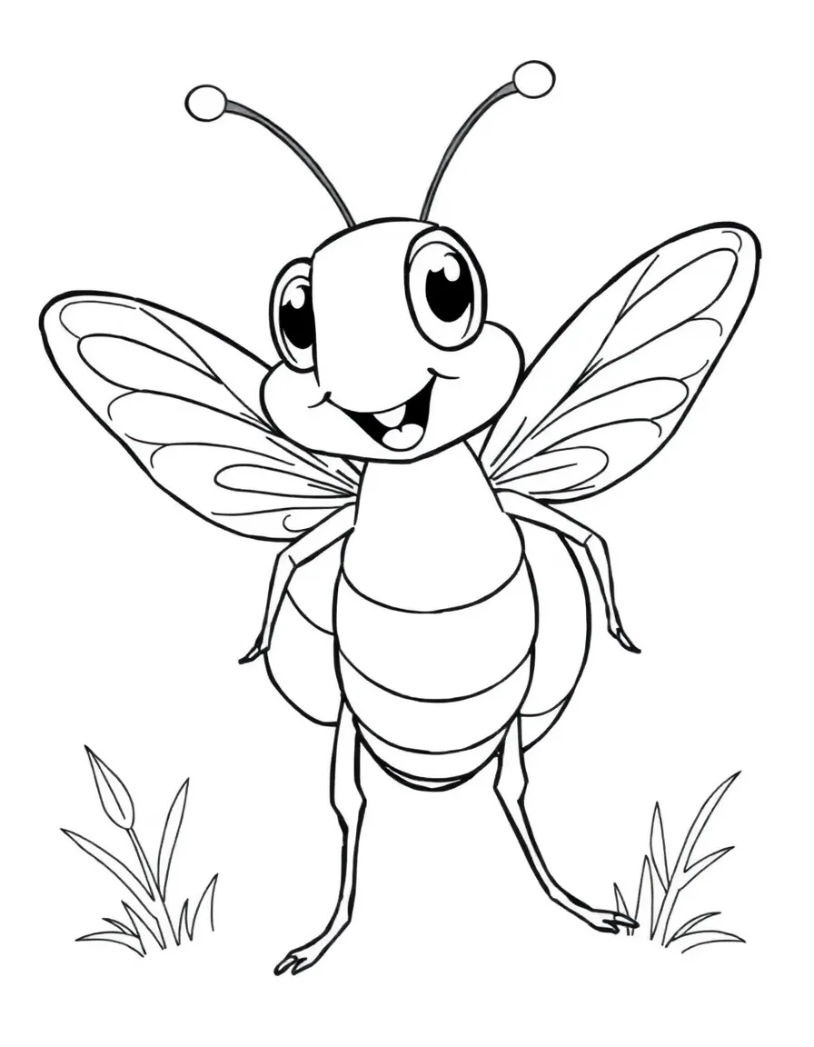 Cri-Kee the cricket looking lucky and cheerful.