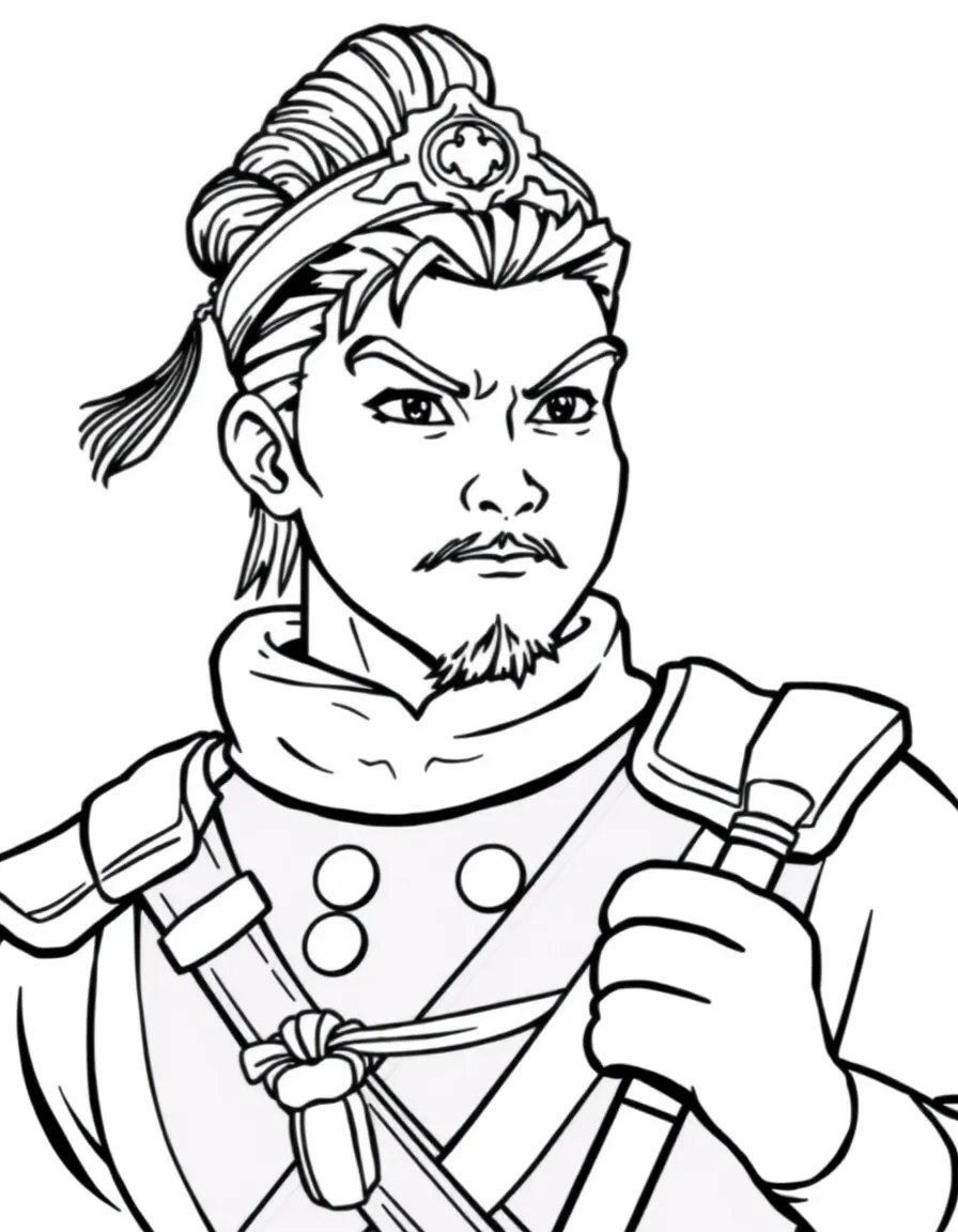 Captain Li Shang looking brave and honorable.