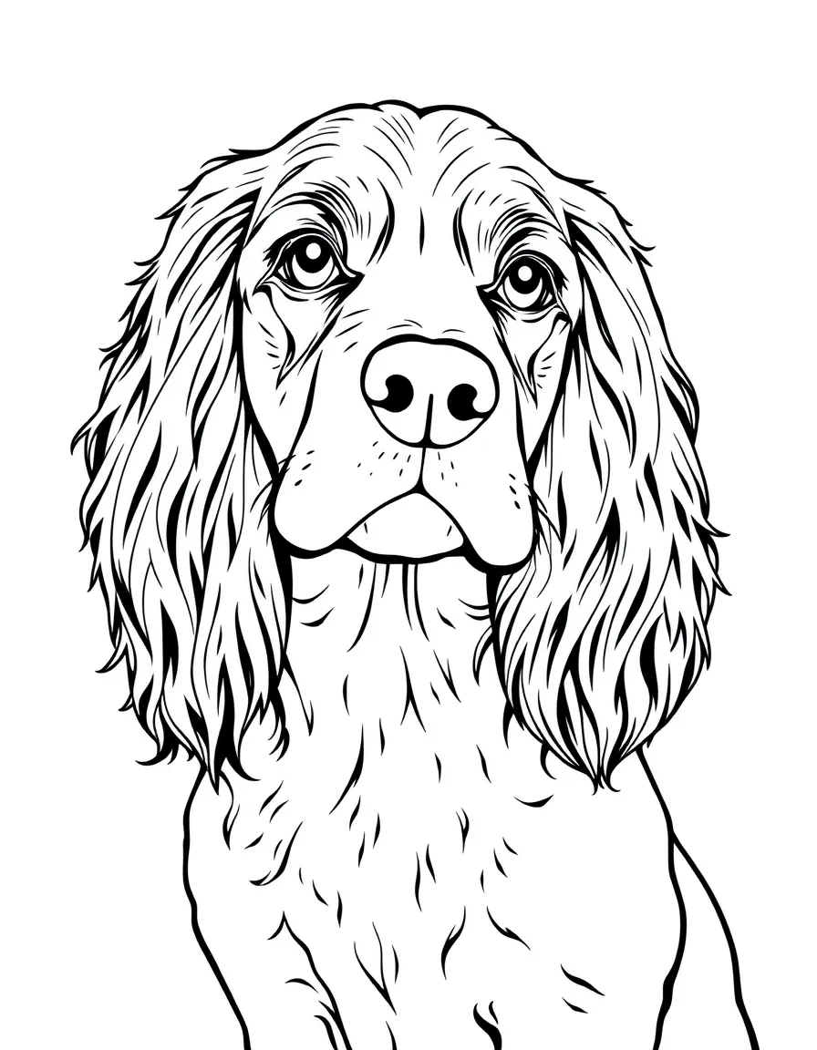 Lady the cocker spaniel looking elegant and sweet.