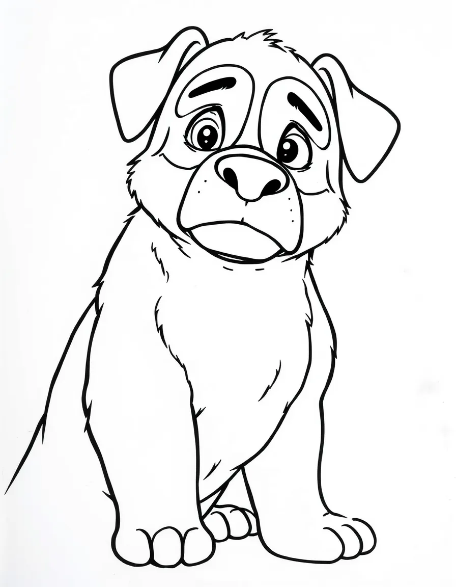 Bernard looking nervous but determined.