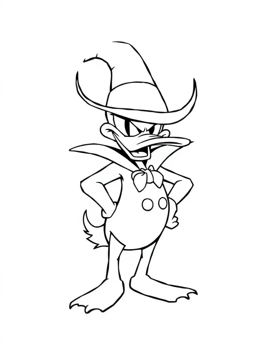 Negaduck looking sinister and evil, with his dark powers.