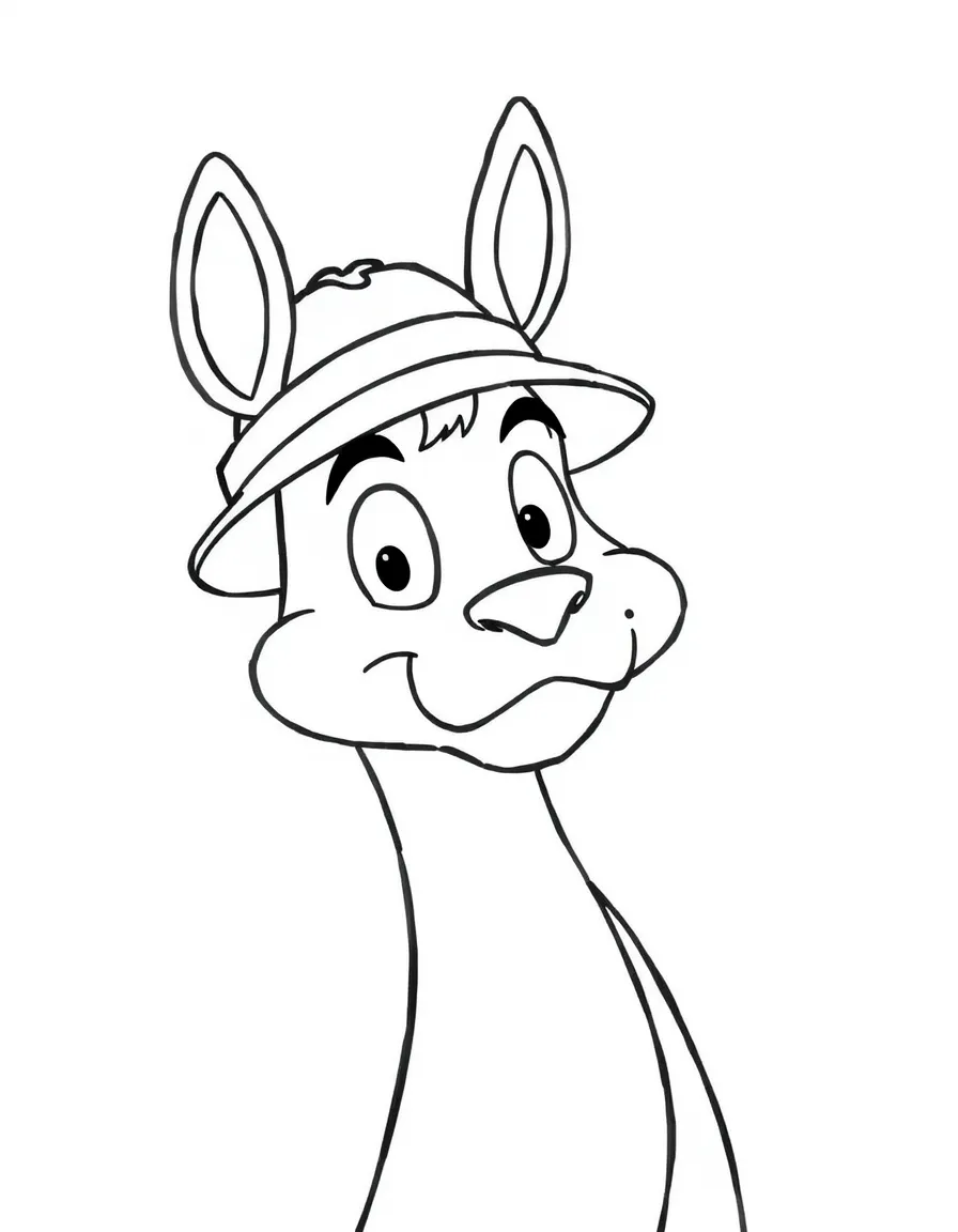 Dale wearing a detective hat, looking serious.