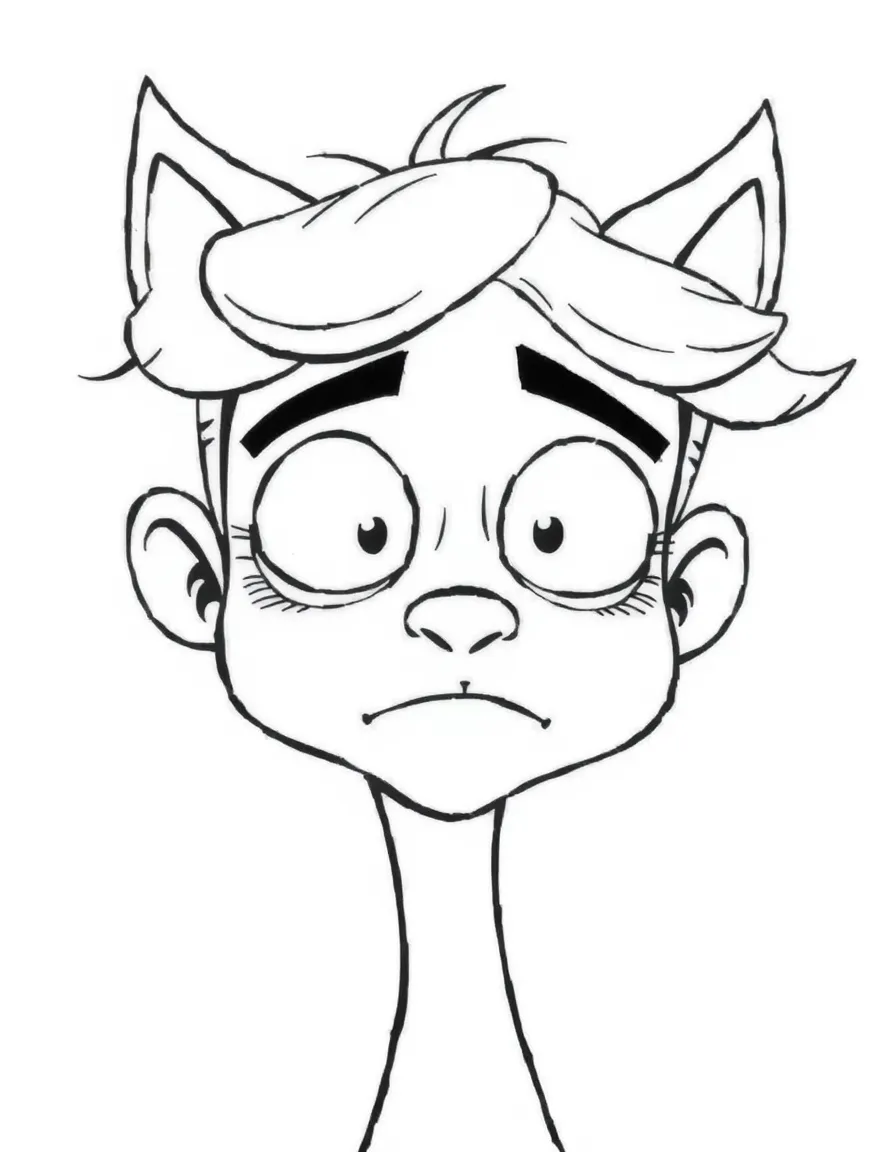 22 looking skeptical but curious, with a tiny spark.