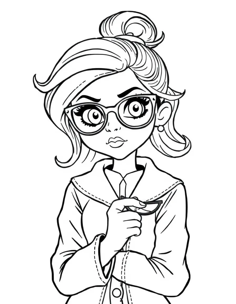 Encanto, with Mirabel Madrigal looking determined and holding her glasses.