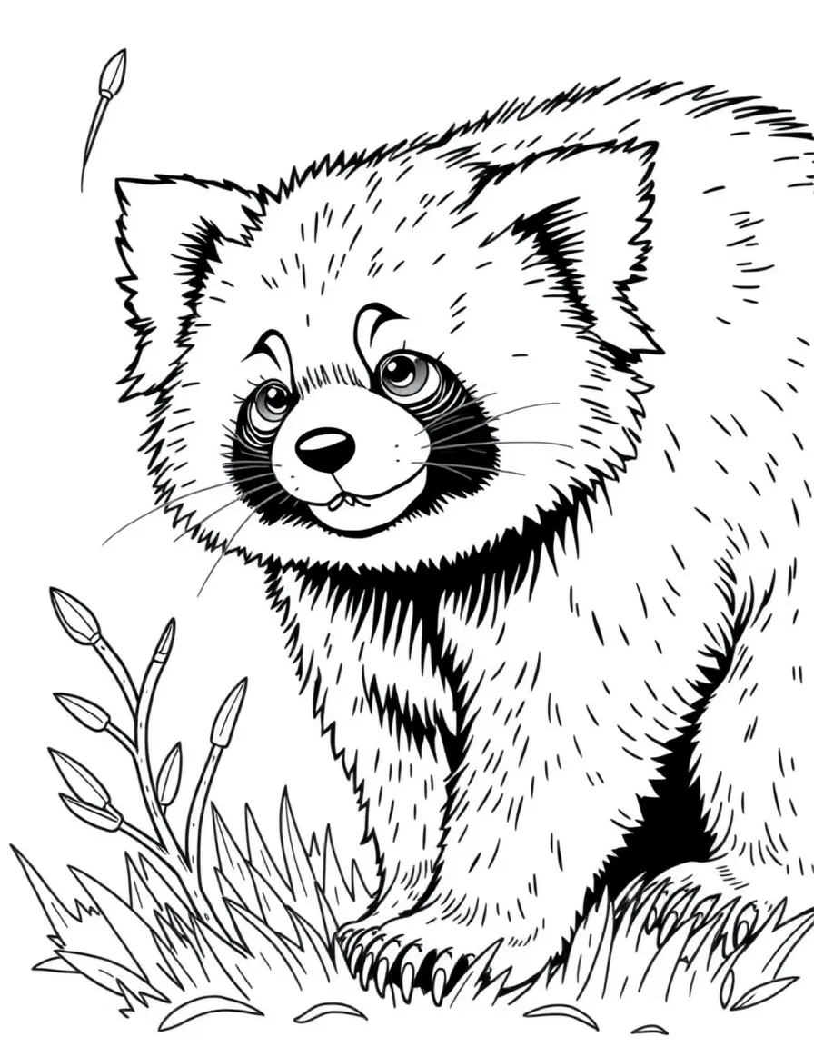 Turning Red, with Meilin Lee as a giant red panda, looking fluffy.