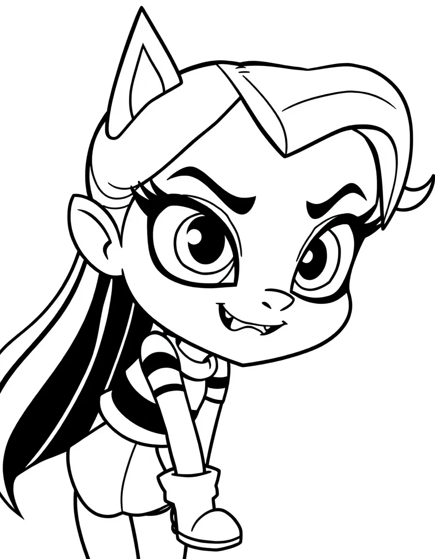 Vanellope von Schweetz glitching and looking mischievous.
