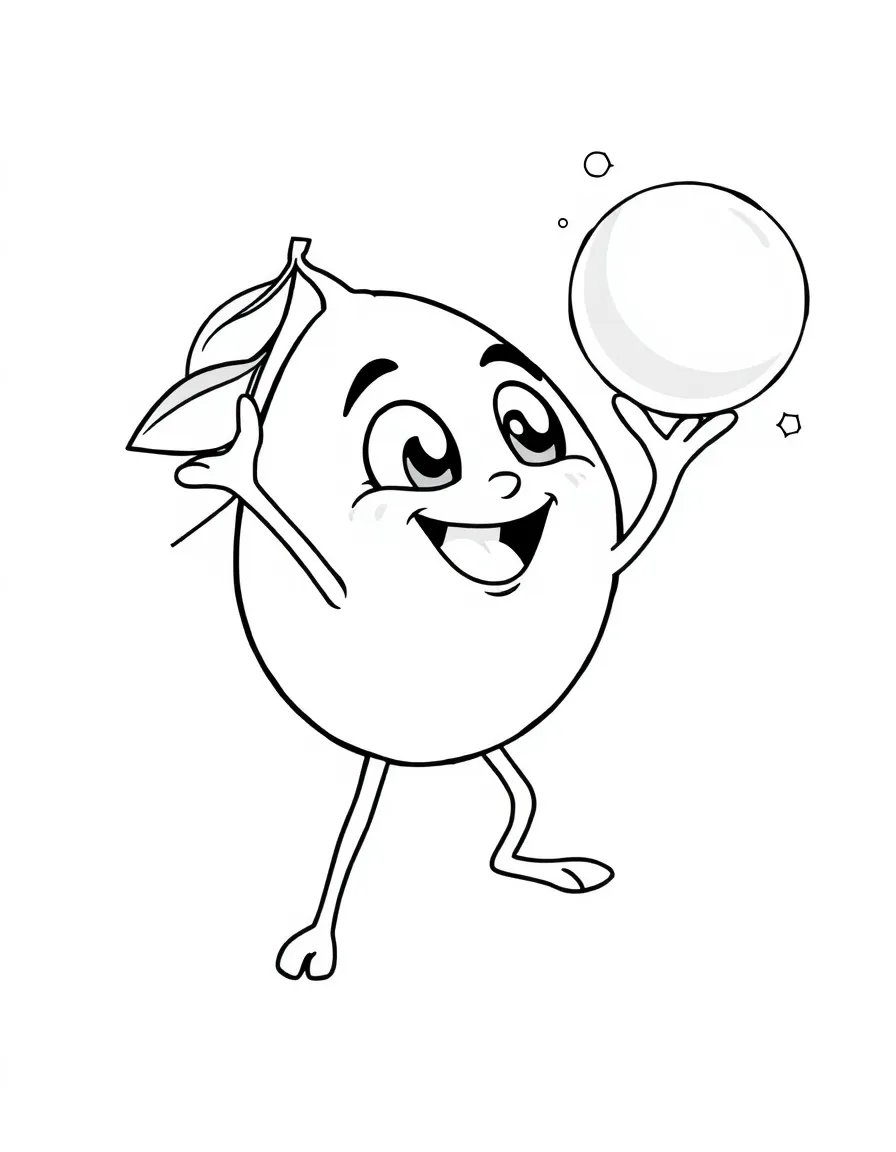 Honey Lemon throwing a chemical ball, looking cheerful.