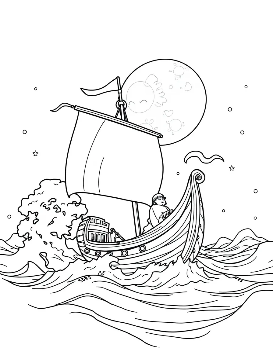 Moonwind sailing his ship through the zone.