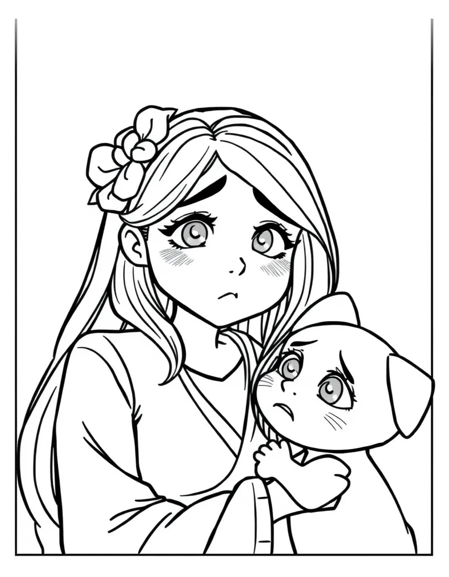 Mei's mom looking worried, but also loving.