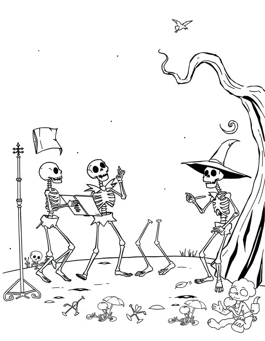 Silly Symphonies, with dancing skeletons.