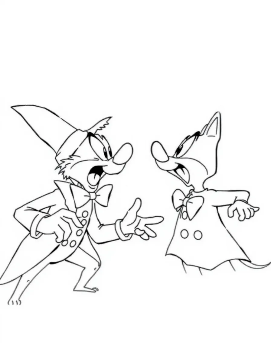 Basil and Professor Ratigan in a dramatic confrontation.