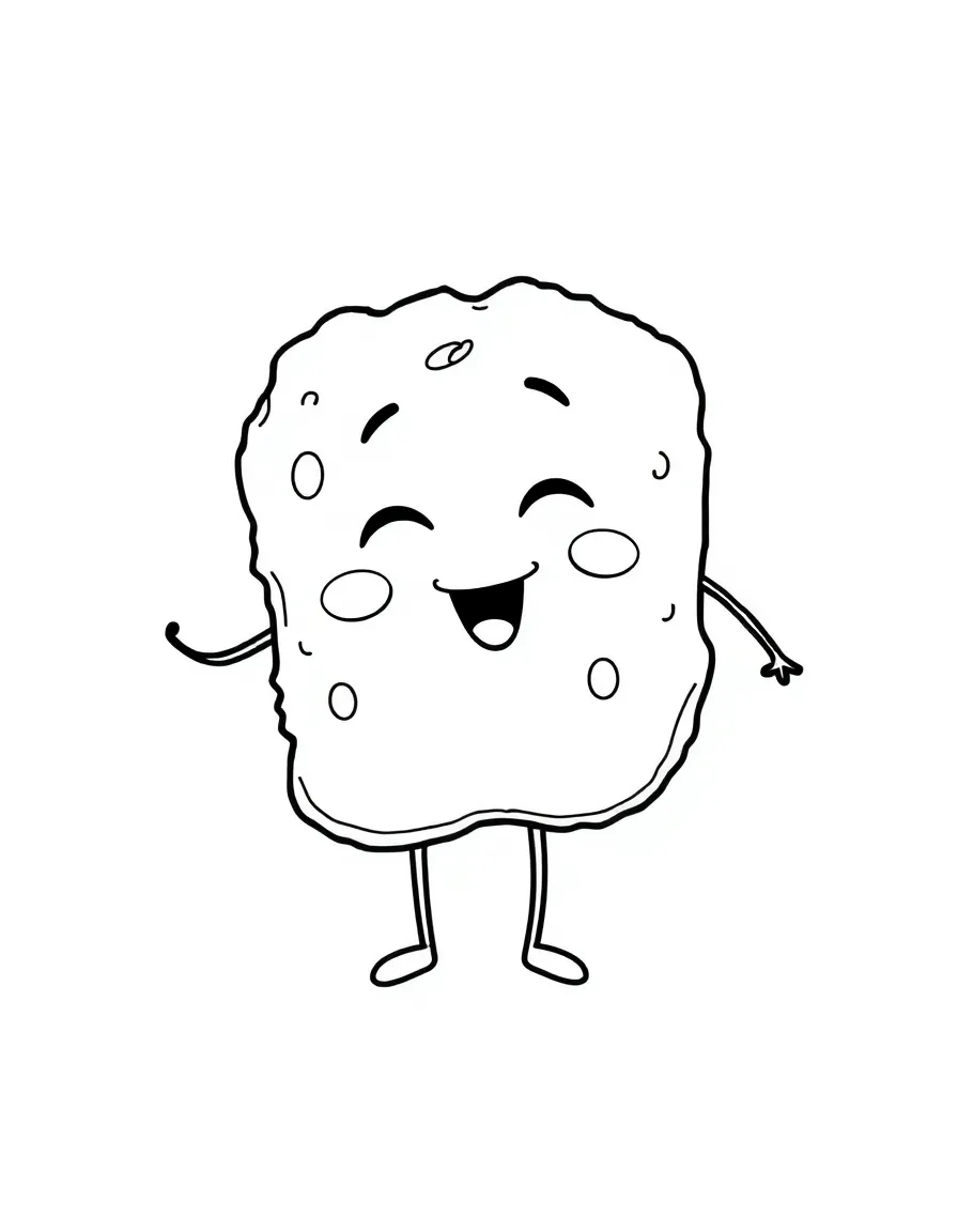 A silly hash brown with a crispy texture.