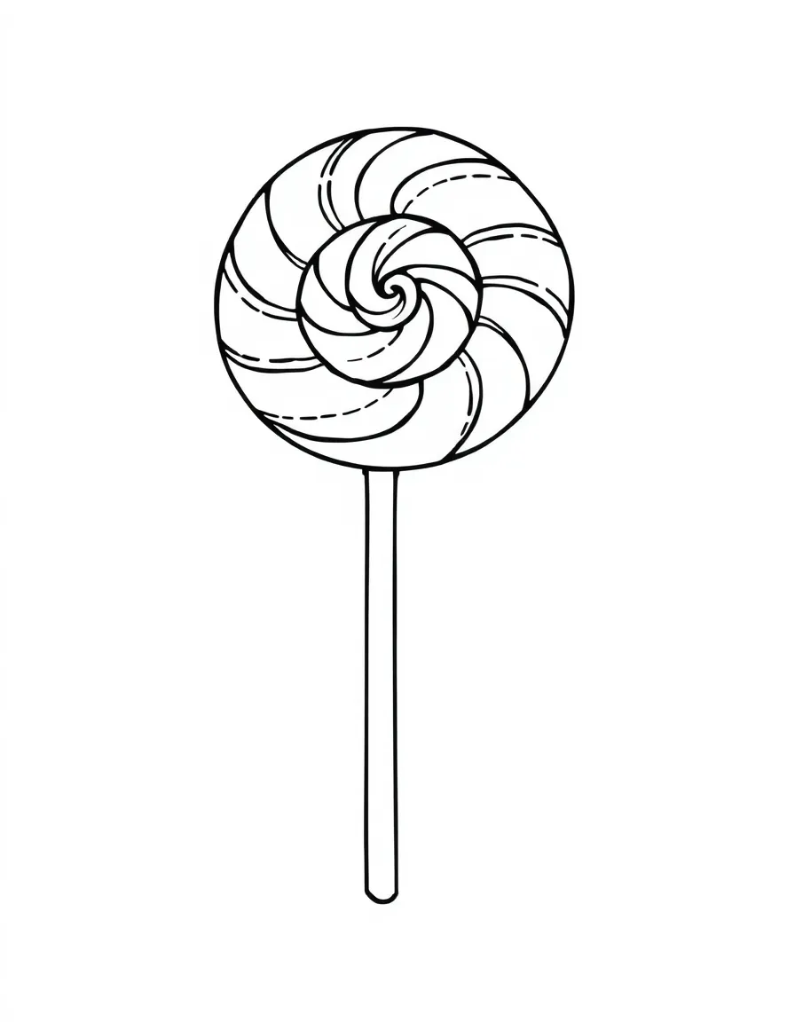 A proud lollipop with a stick.