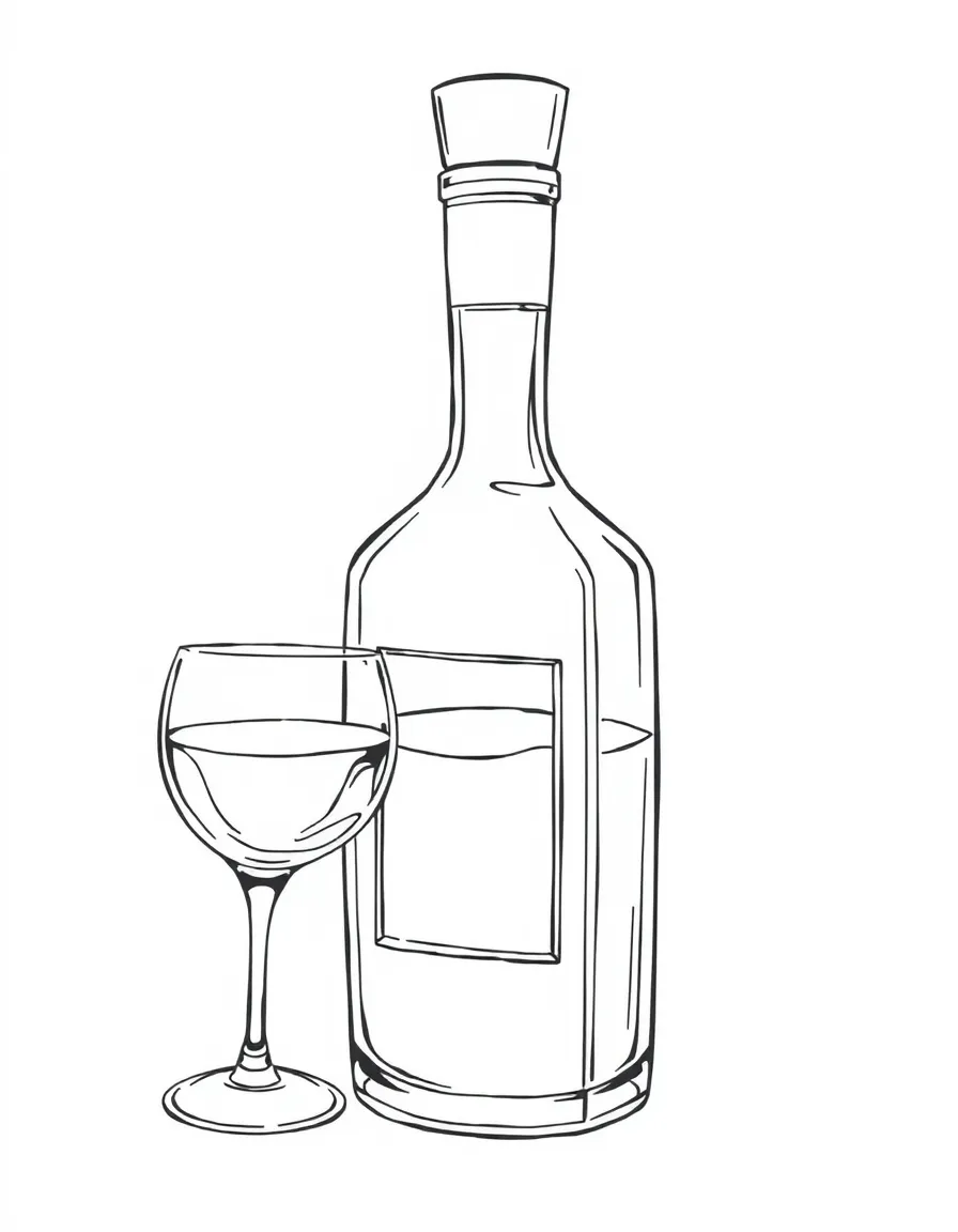 A sleepy jenever with a little glass.