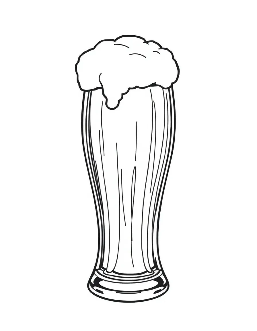A proud Belgian beer with a foamy head.