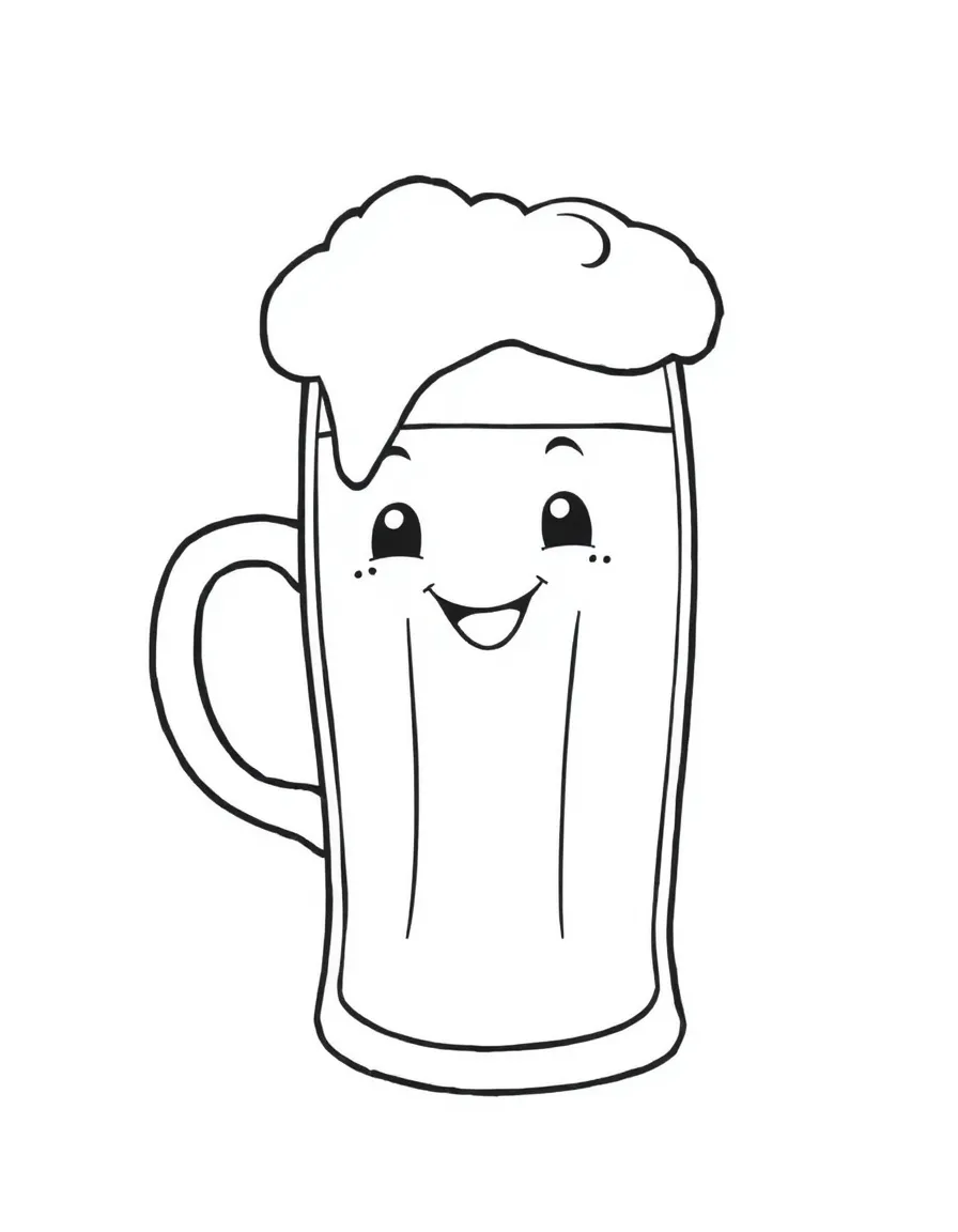 A tiny Bier with a happy gulp.