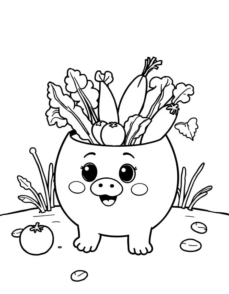 A tiny pisto with colorful vegetables.