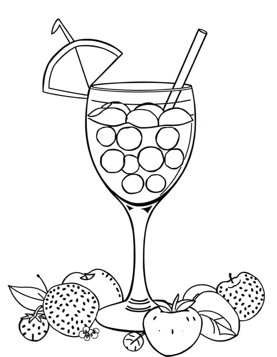 A cheerful sangria with a fruity aroma.