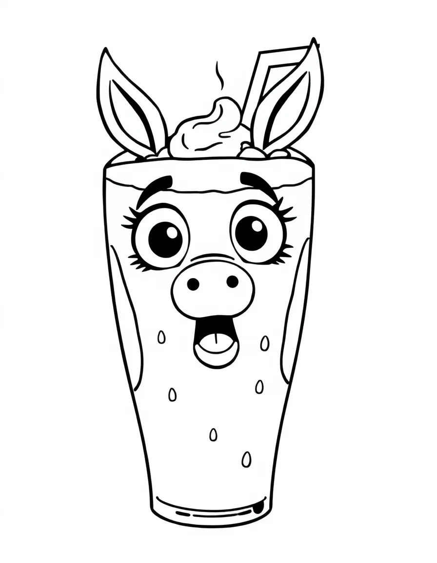 A surprised horchata with a cool sip.