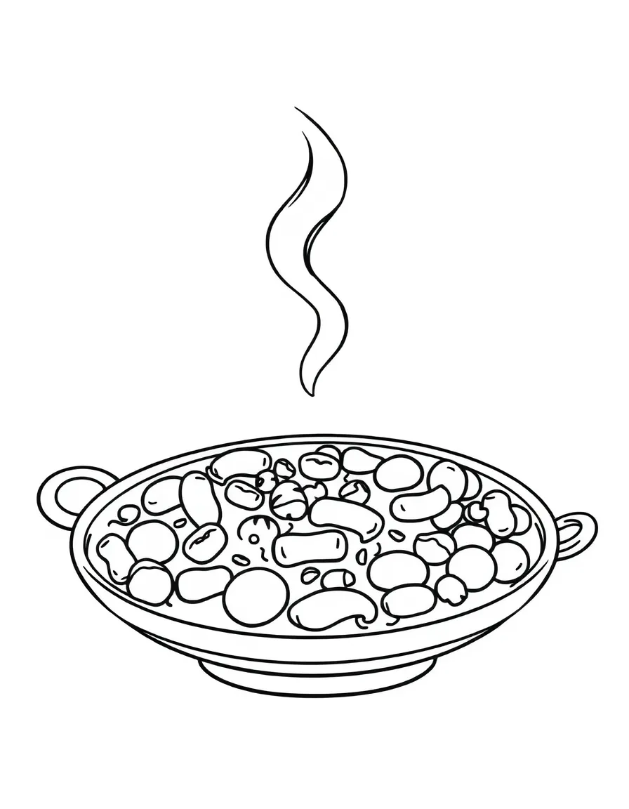 A friendly paella with a savory smell.