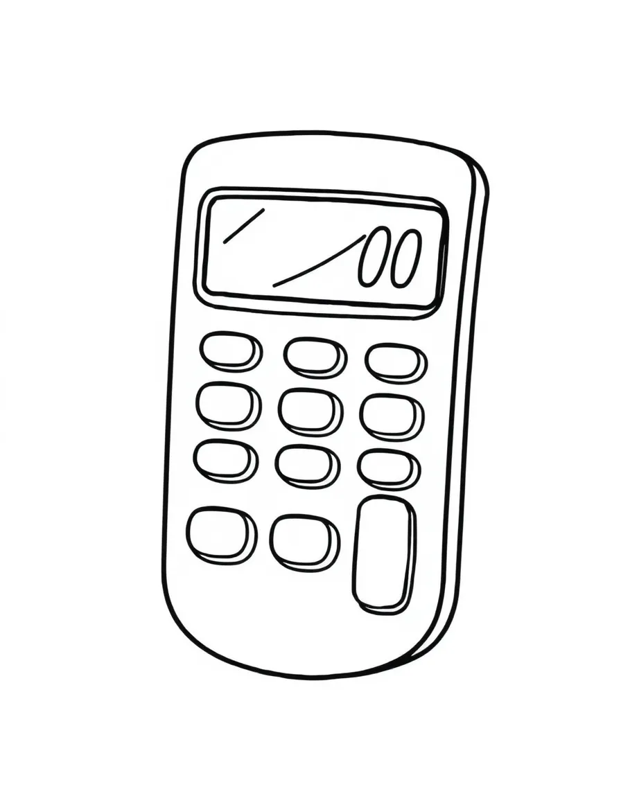 A bouncy calculator with big buttons.