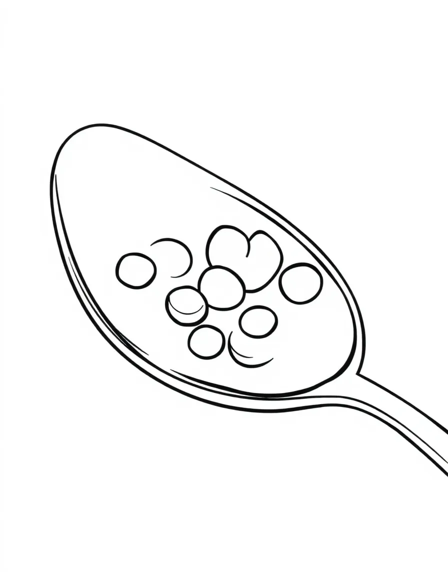 A tasty spoon ready for some yummy food.
