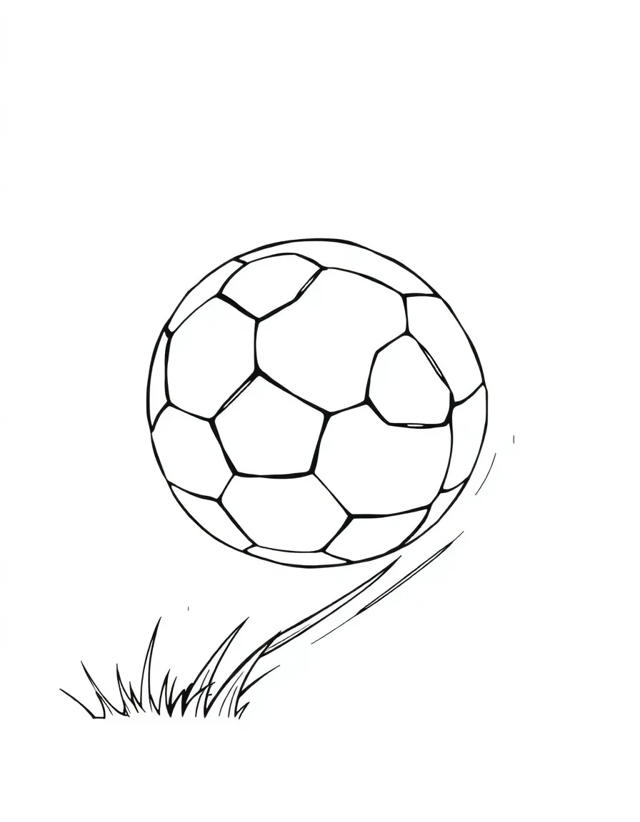 A bouncy soccer ball being kicked.