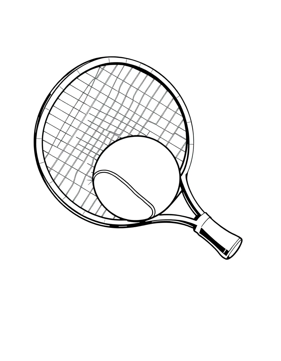 A bouncy tennis ball being hit by a racket.