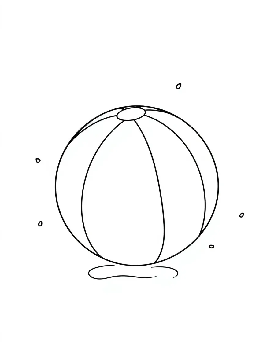A bouncy beach ball being tossed around.