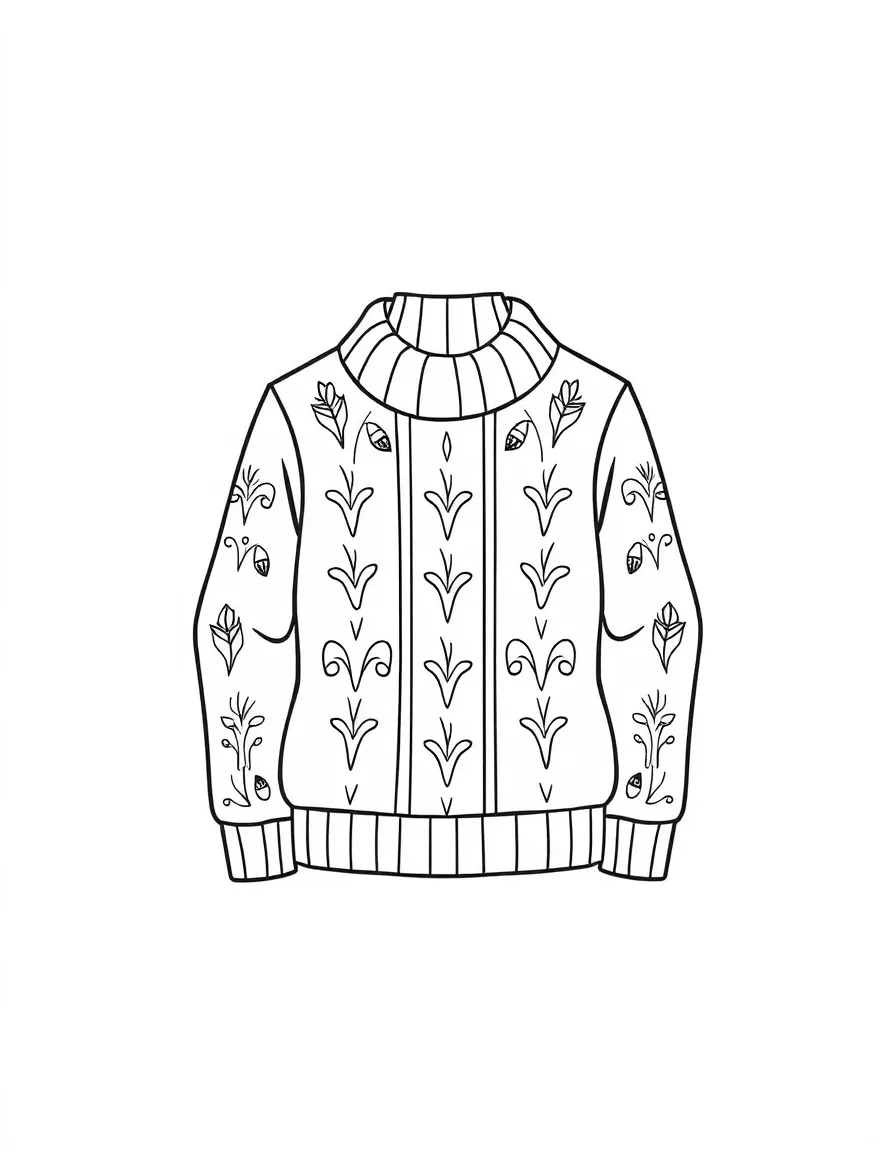 A warm sweater for chilly weather.