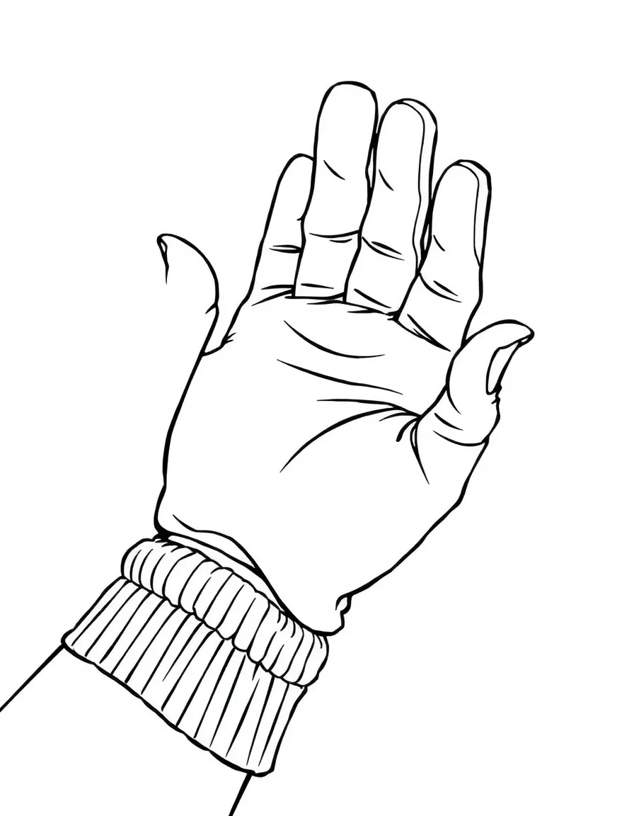 A stretchy glove with fingers.