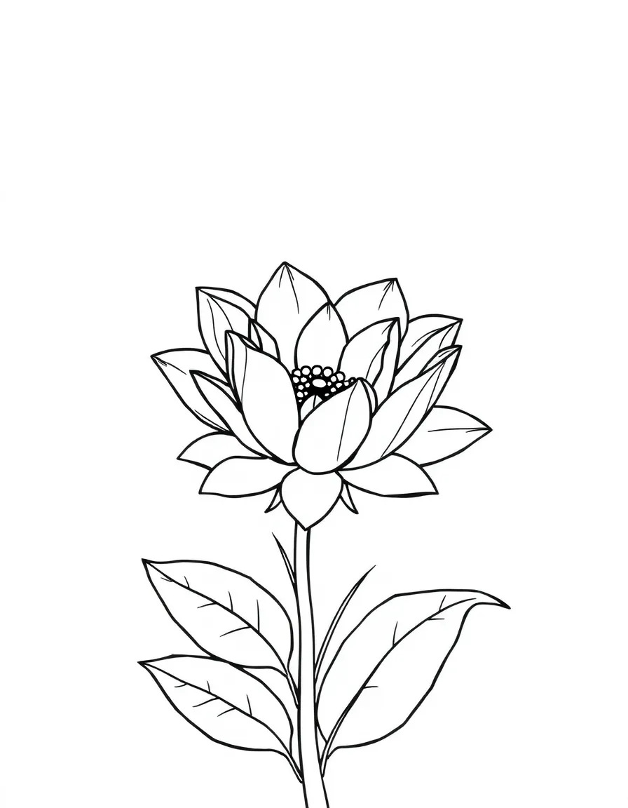 A colorful flower blooming.