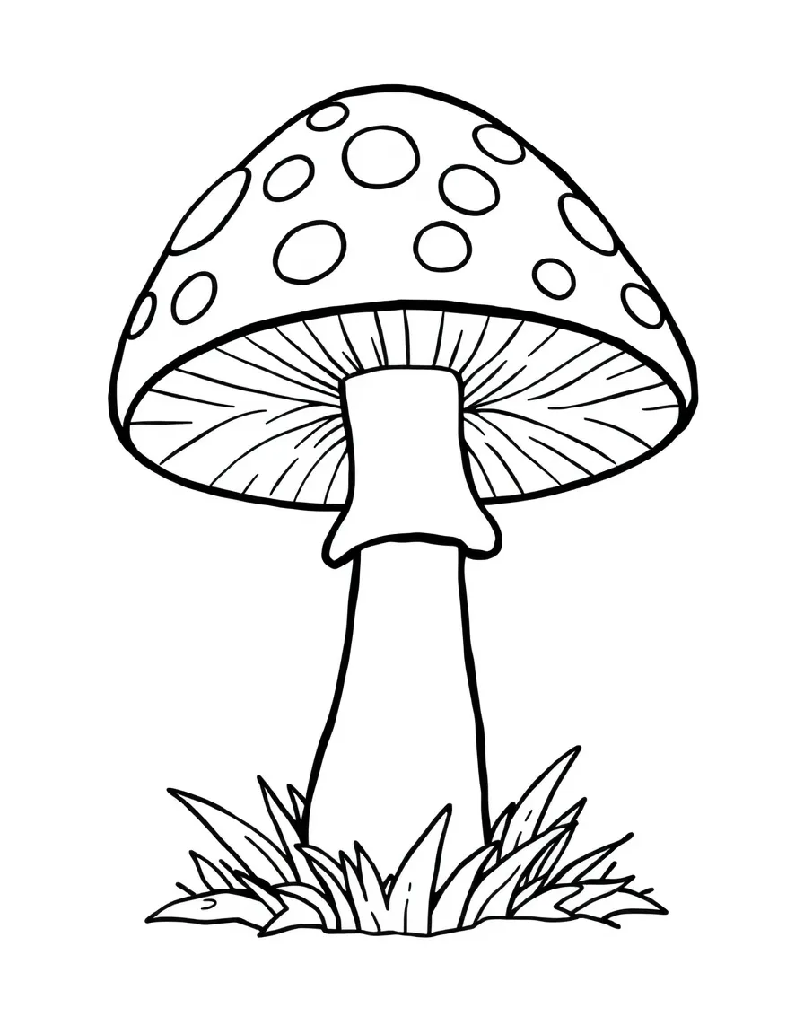 A yummy mushroom with spots.