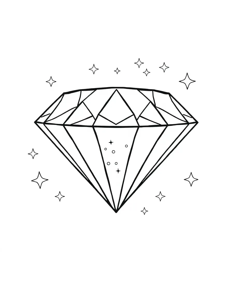 A happy diamond glittering.