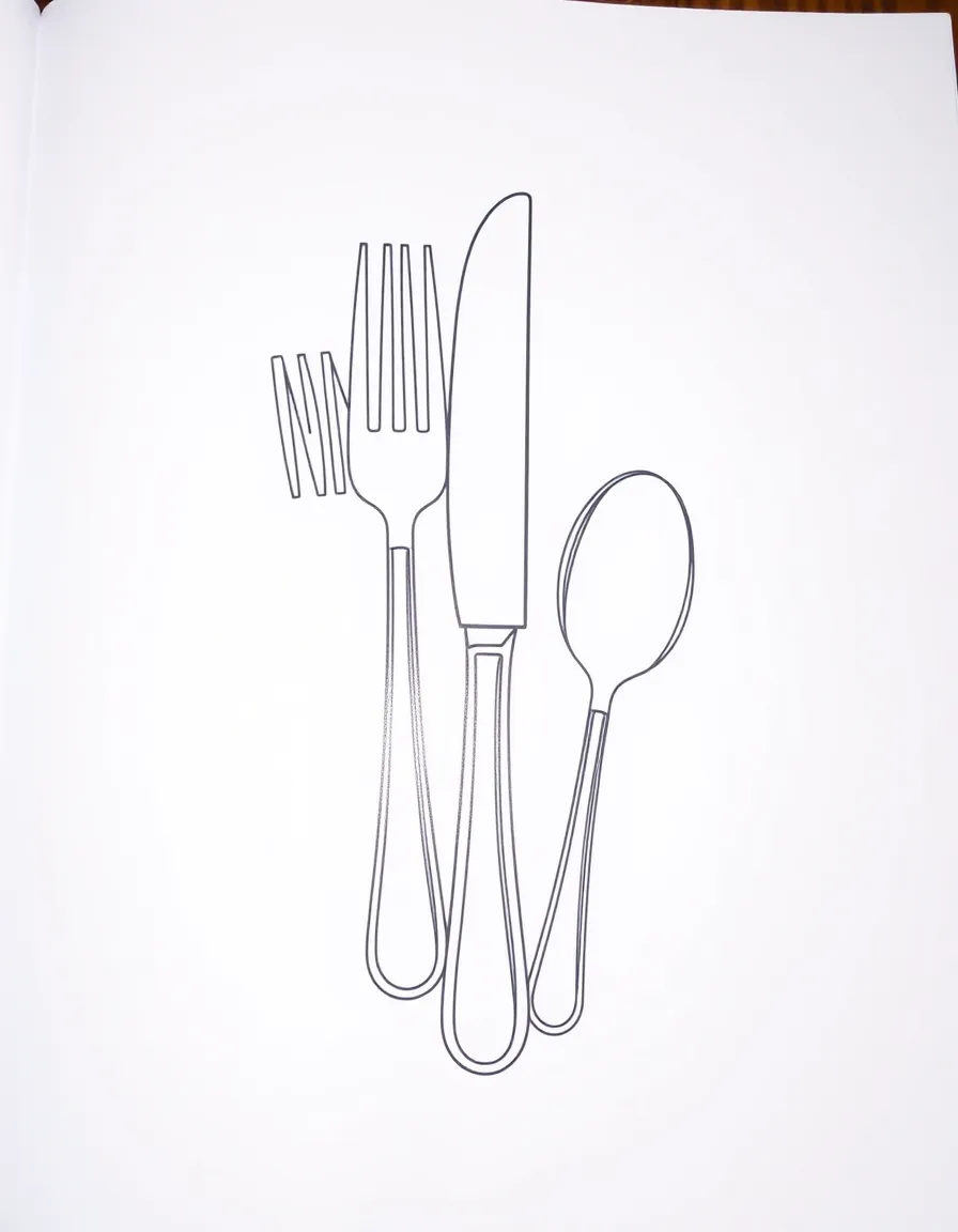 A sparkling silverware set.