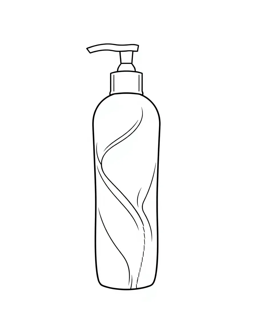 A smooth conditioner bottle with creamy texture.