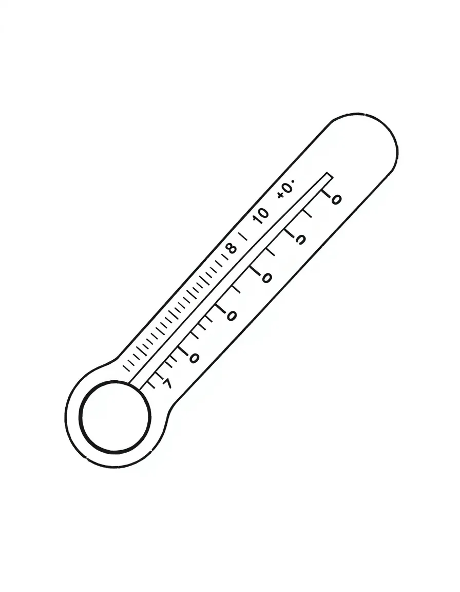 A helpful thermometer checking temperature.