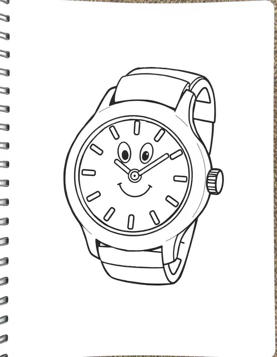 A bumpy watch with a happy face.