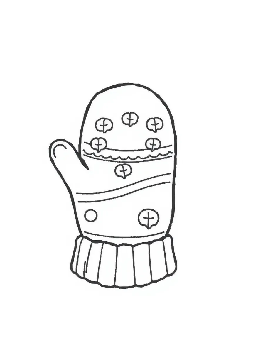 A cozy mitten with one thumb.