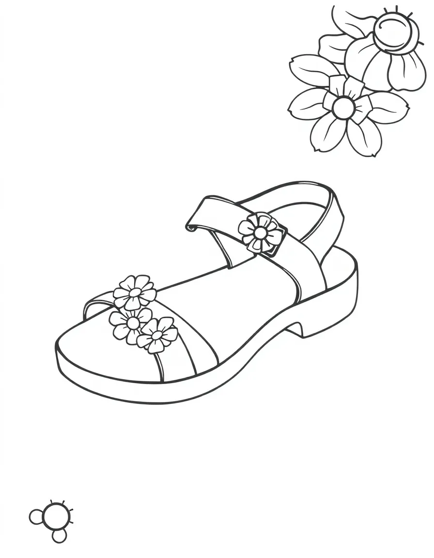 A sunny sandal for summer.