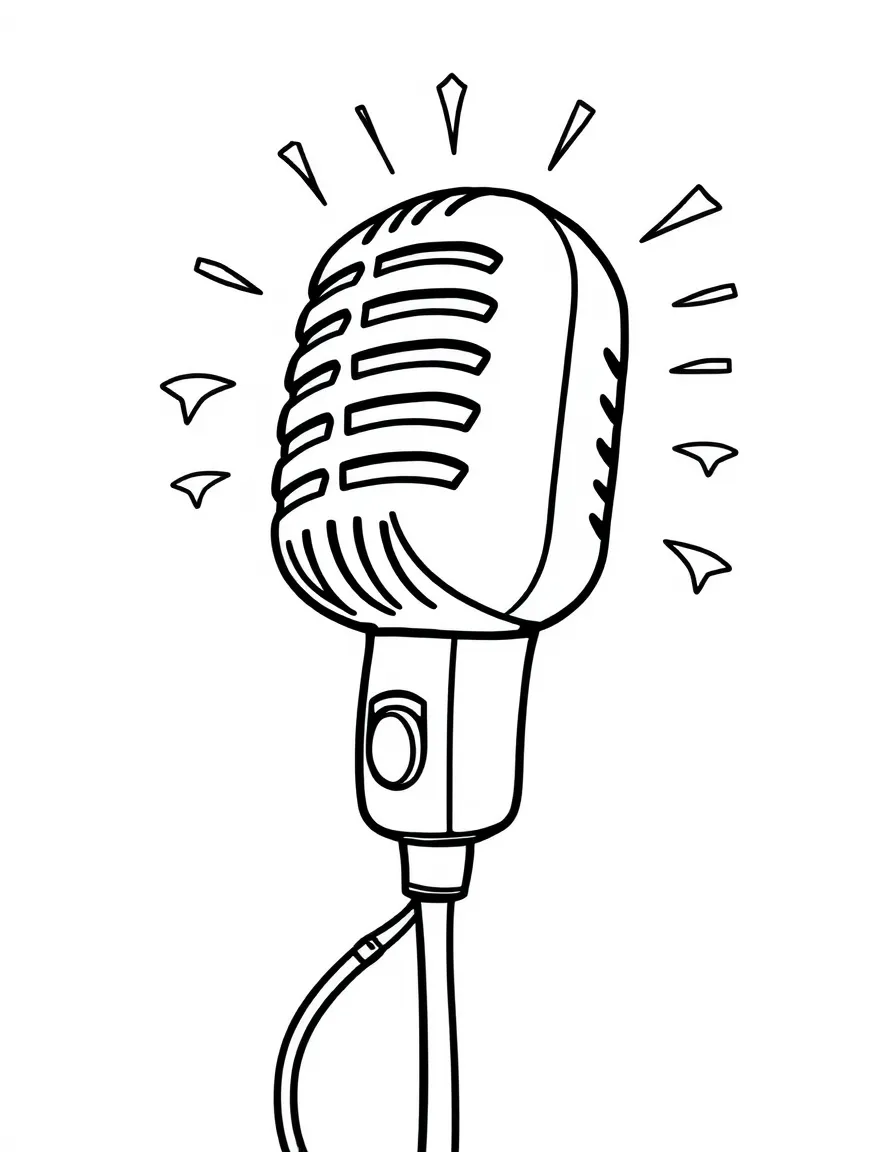 A bubbly microphone for singing.