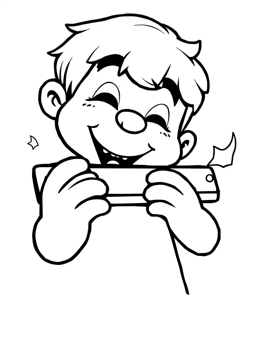 A happy harmonica making sounds.