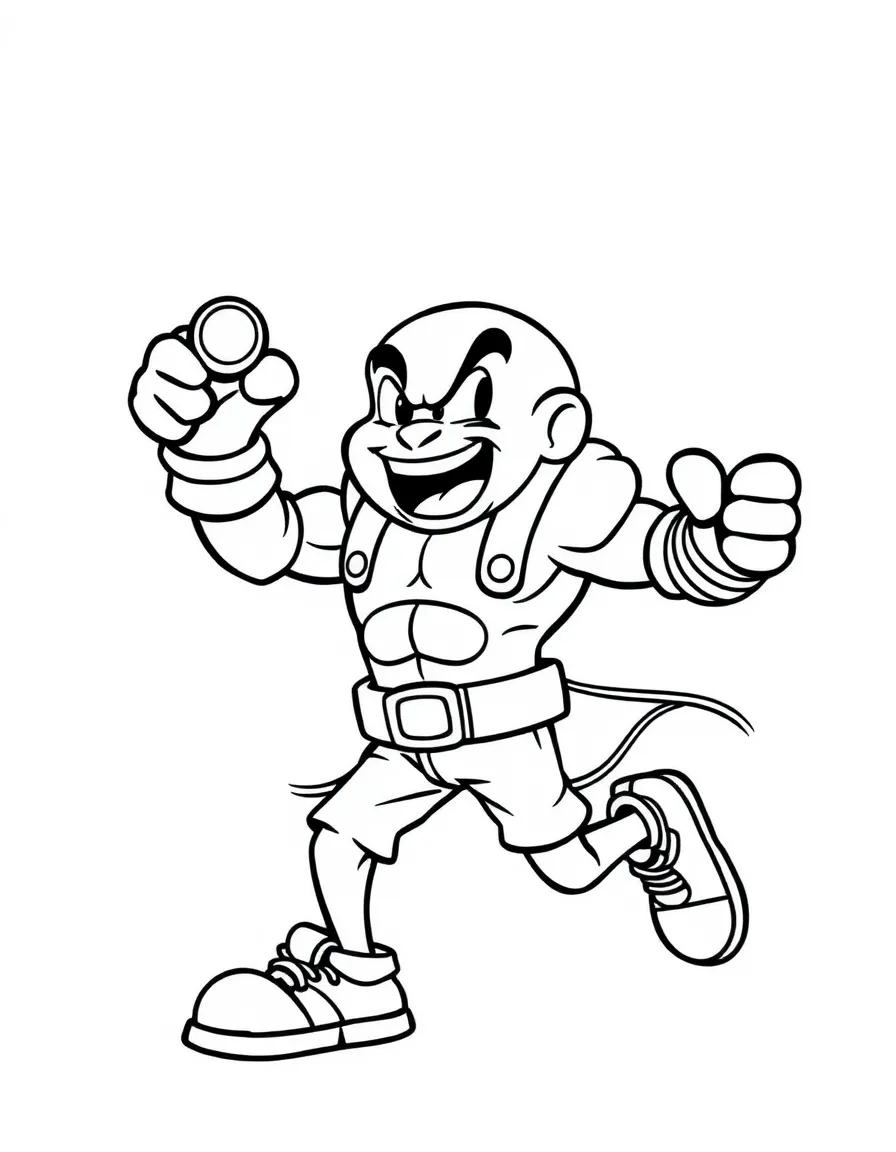 A strong joystick moving characters.