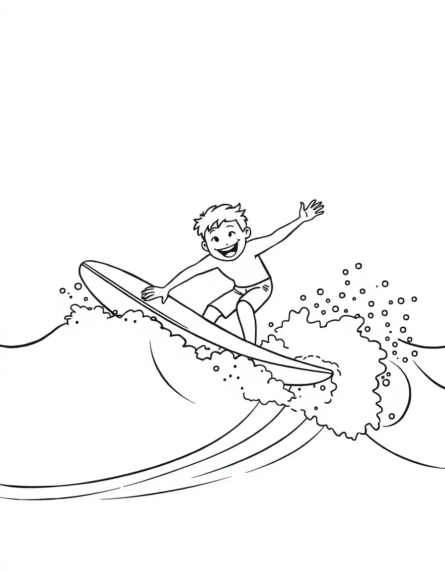 A happy surfer wiping out playfully into a pile of soft waves.