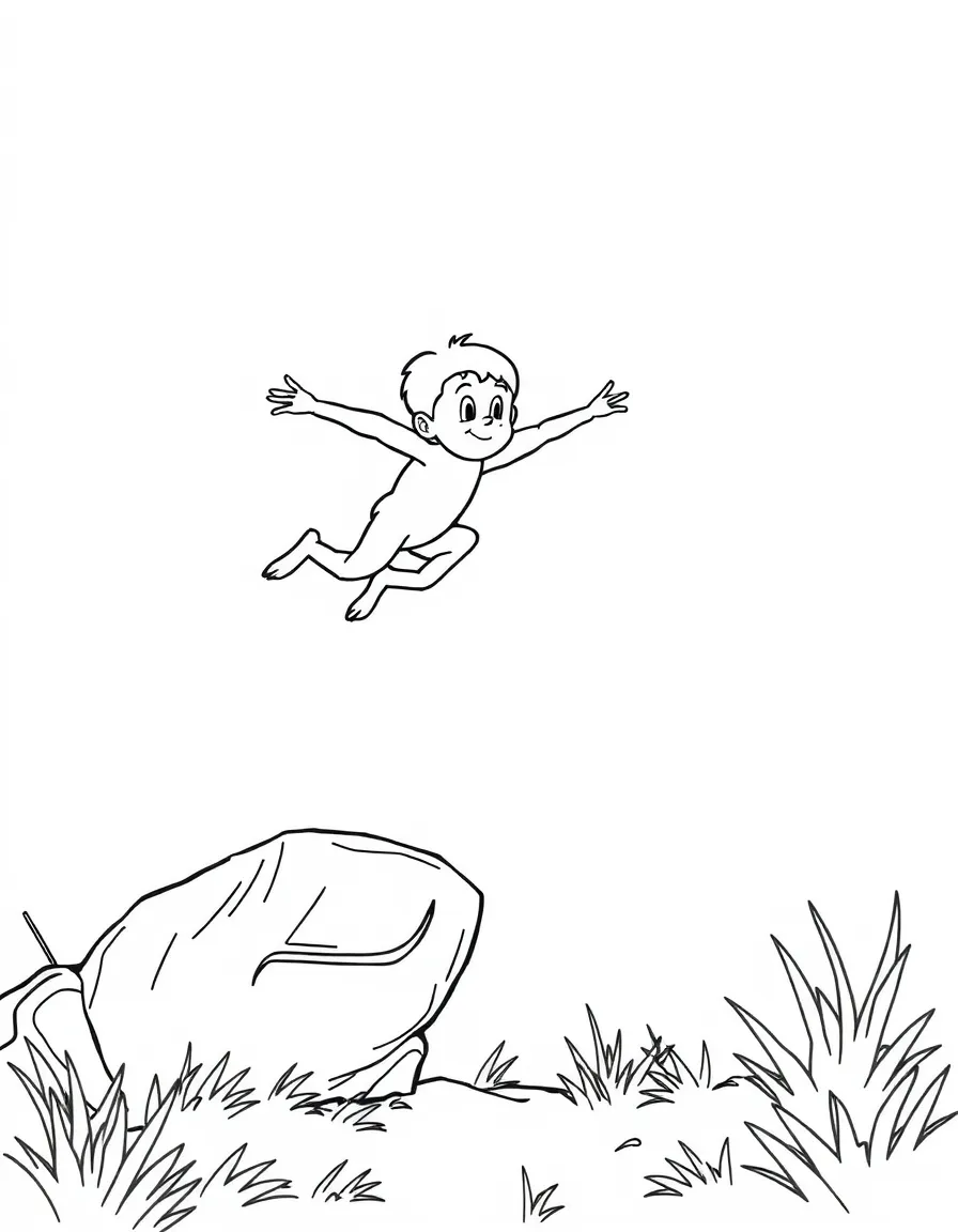 A little long jumper taking off from the board.