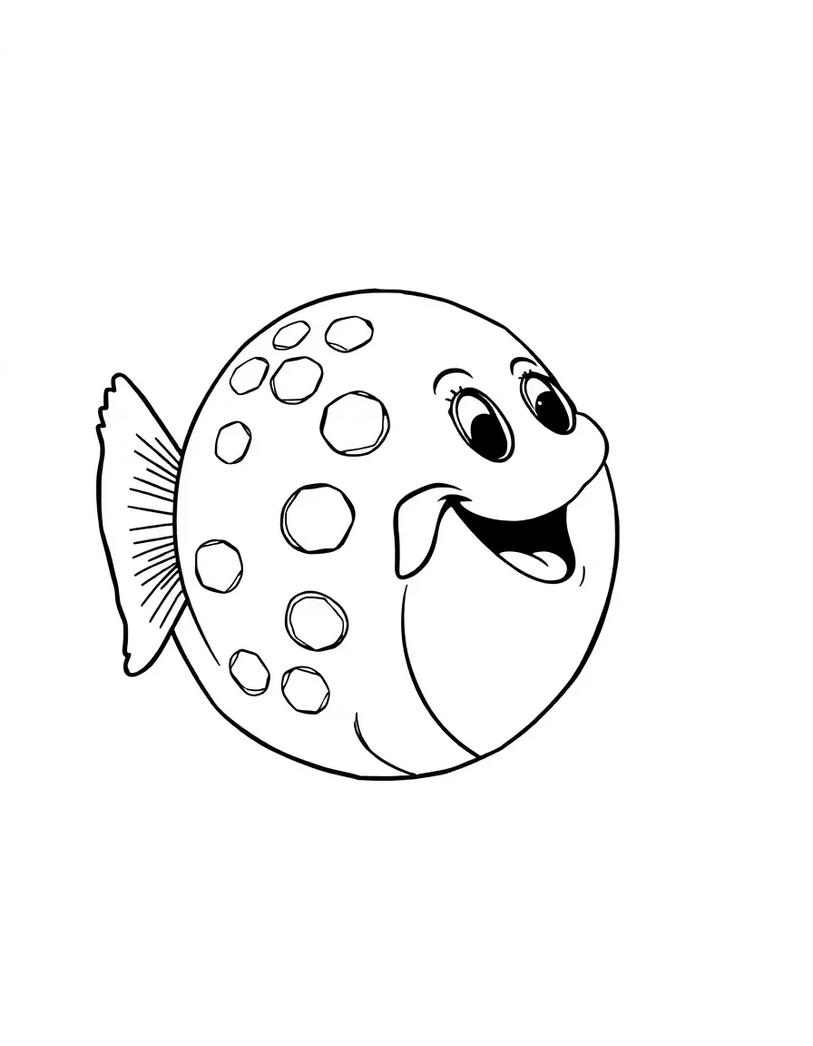 A discus with a happy spin.