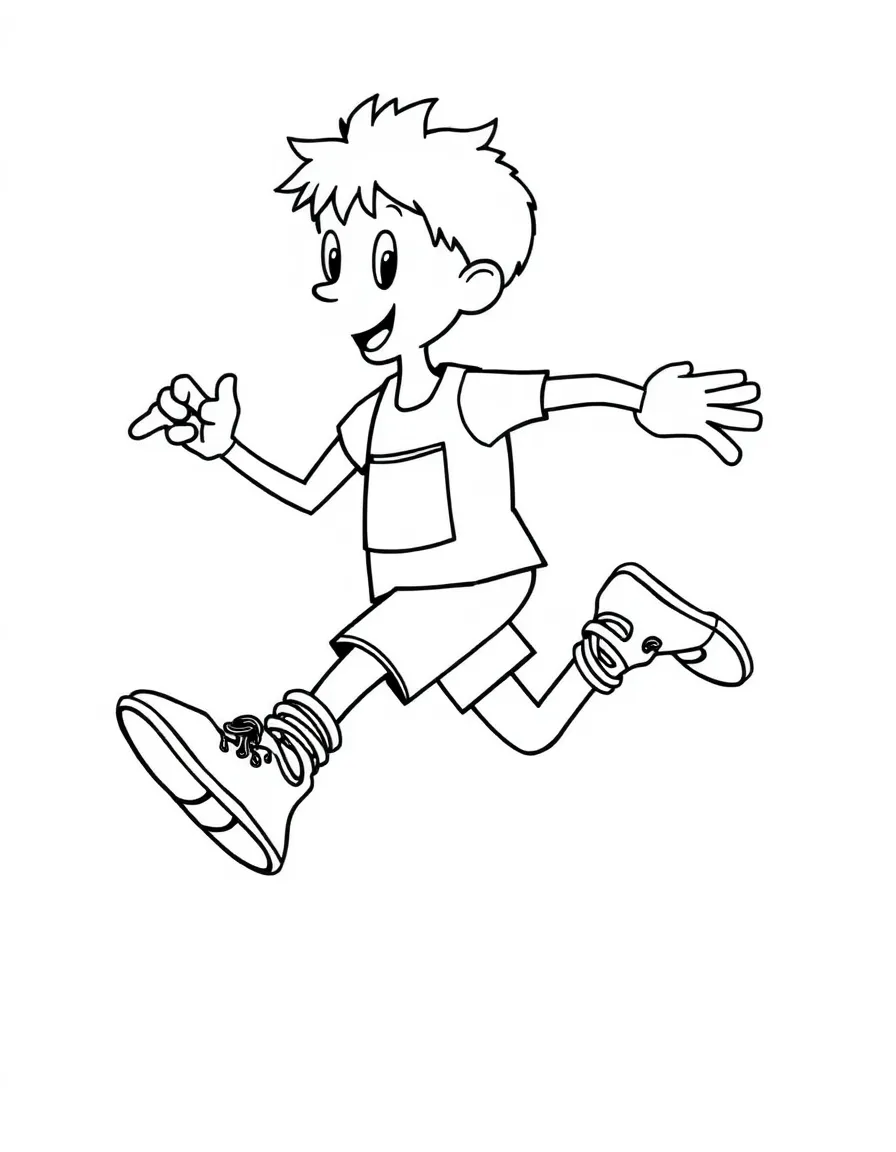 A race walker with springy shoes.