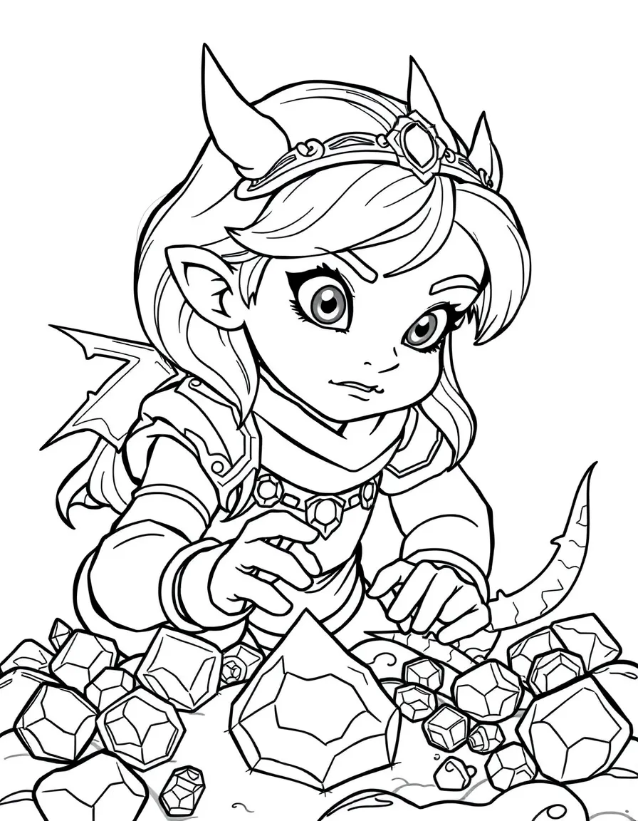Raya collecting the dragon gems, with a determined expression.
